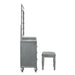 Valentino Dressing Table Mirror (Bulbs Not Included)-Silver
