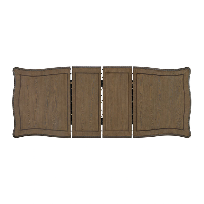 Madison Park Standard Height Dining Set in Walnut-Table and Four Chairs