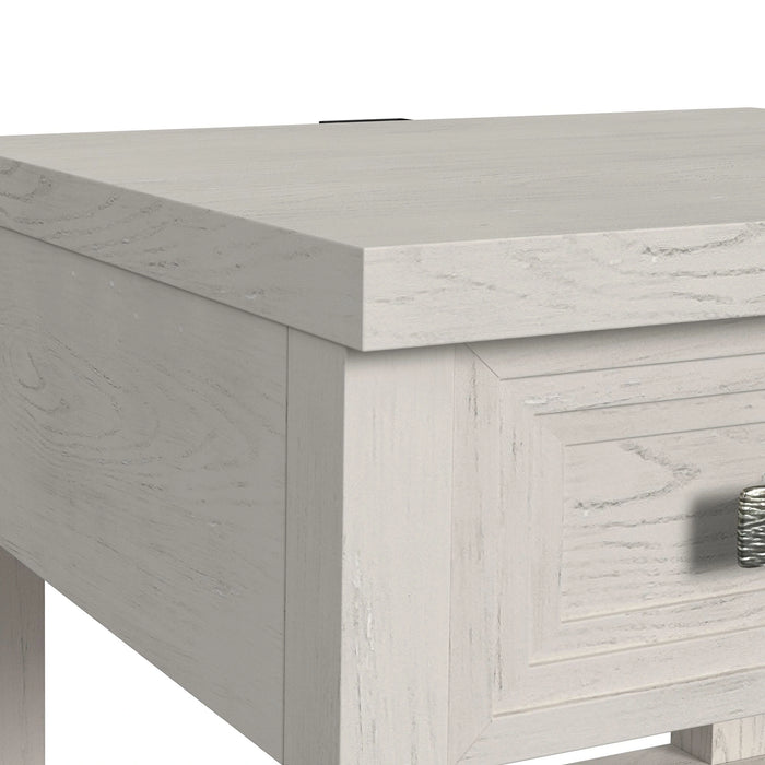 Avalanche 3PC Occasional Table Set in Antique White-Coffee Table & Two End Table