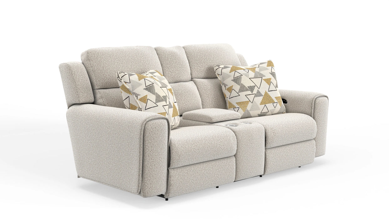 Micah Power Headrest Power Deep Seat Reclining Console Loveseat