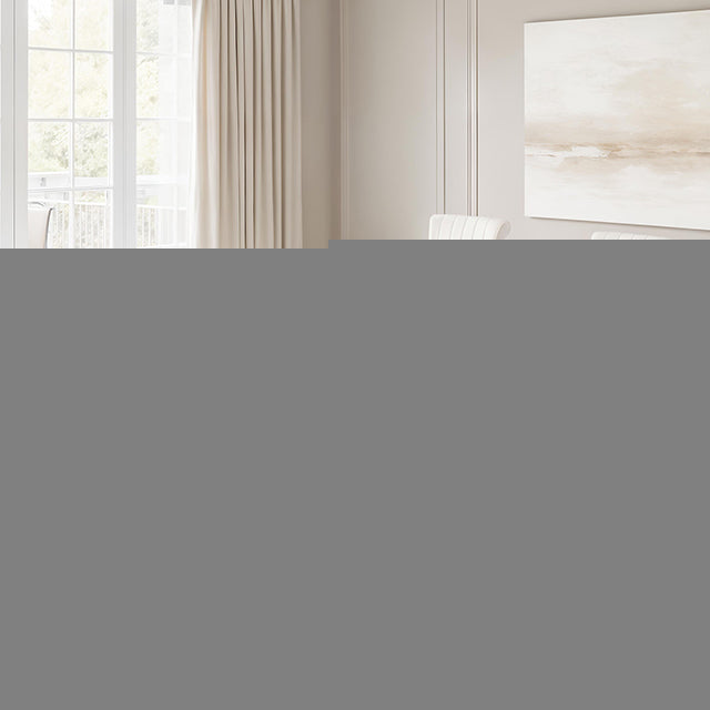 Horley 60" Dining Table, Silver Frame
