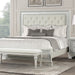Stella Mia E.King & Queen Bed White & White - Sweet Furniture (Columbus, Ohio)