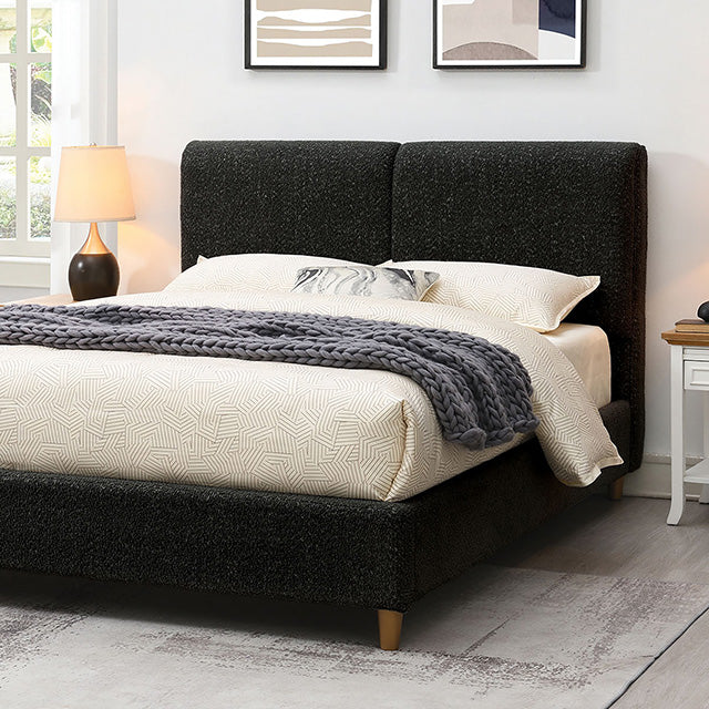 Stavern E.King, Full, & Queen Bed Grey & Black