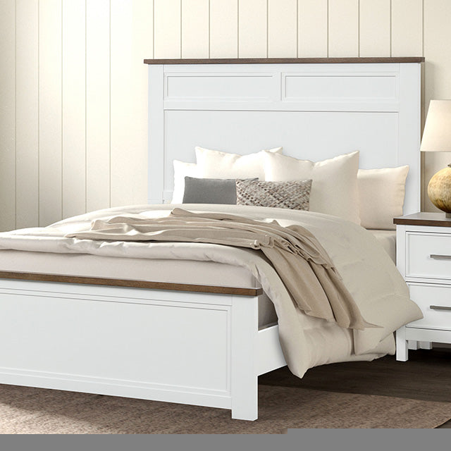 Pinetop Twin & Full Bed White & Blue