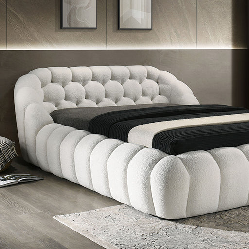 Newquay E.King & Queen Bed White, Grey, & Black - Sweet Furniture (Columbus, Ohio)