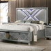 Emmeline 4 & 5 Piece Queen Bedroom Set Gray & White - Sweet Furniture (Columbus, Ohio)