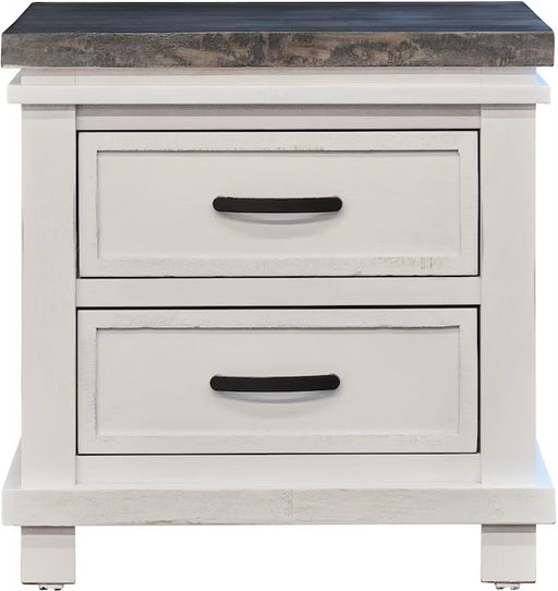 Elements International Madison Nightstand in White image