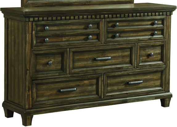 Elements International McCabe Dresser in Distressed Lacquer image