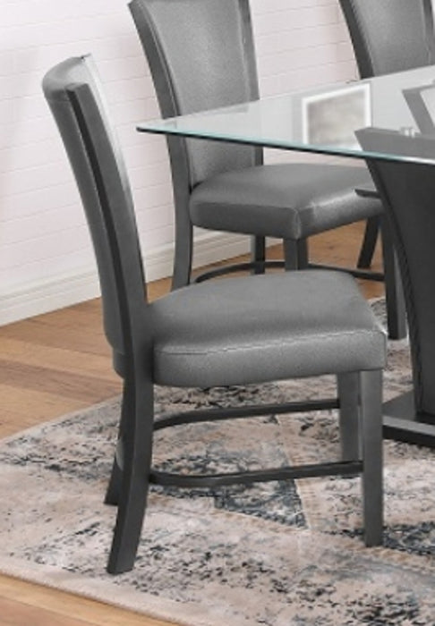 Crown Mark Furniture Camelia Side Chair in Gray (Set of 2) image