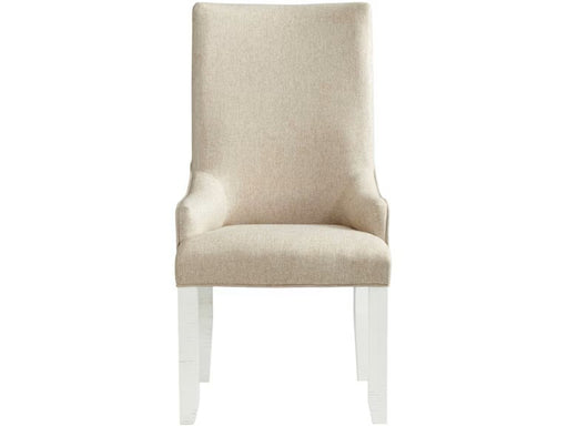 Elements International Stone Arm Chair (Set of 2) in White image
