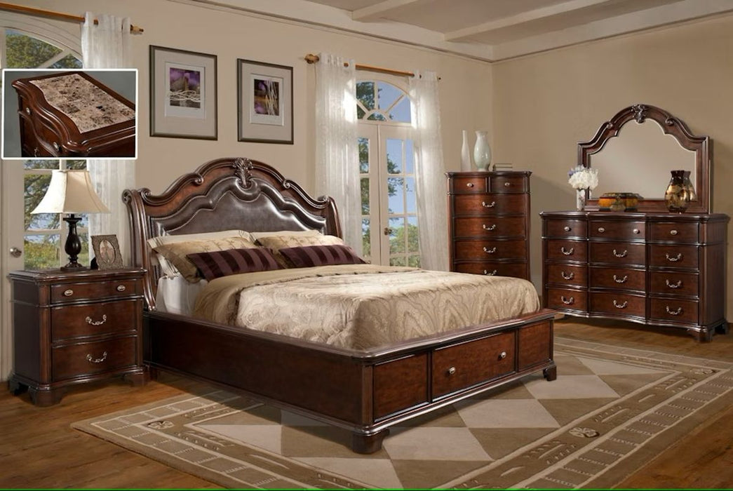 Elements International Tabasco Dresser in NC Cherry Lacquer