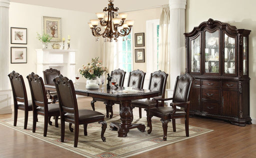 Crown Mark Kiera Buffet with Hutch in Rich Brown image